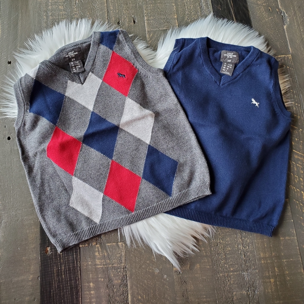 H&M L.O.G.G Fine Knit Sweaters💥 2 Vests Bundle 💥